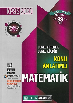 KPSS Genel Yetenek -Genel Kültür Konu Anlatımlı 2020 Matematik Pegem Akademi